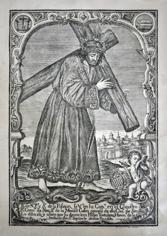 Grabado de Nuestro Padre Jesús de la Pasión (1747) tortolero ArchivodePasiondeFranciscoNavarro10