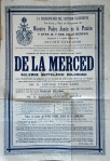 Cartel anunciando el septenario doloroso en honor de la Santísima Virgen de la Merced (1939)